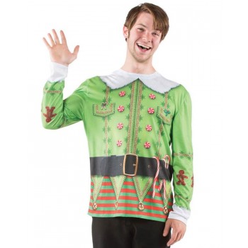 Christmas Sweater Elf Faux Real BUY